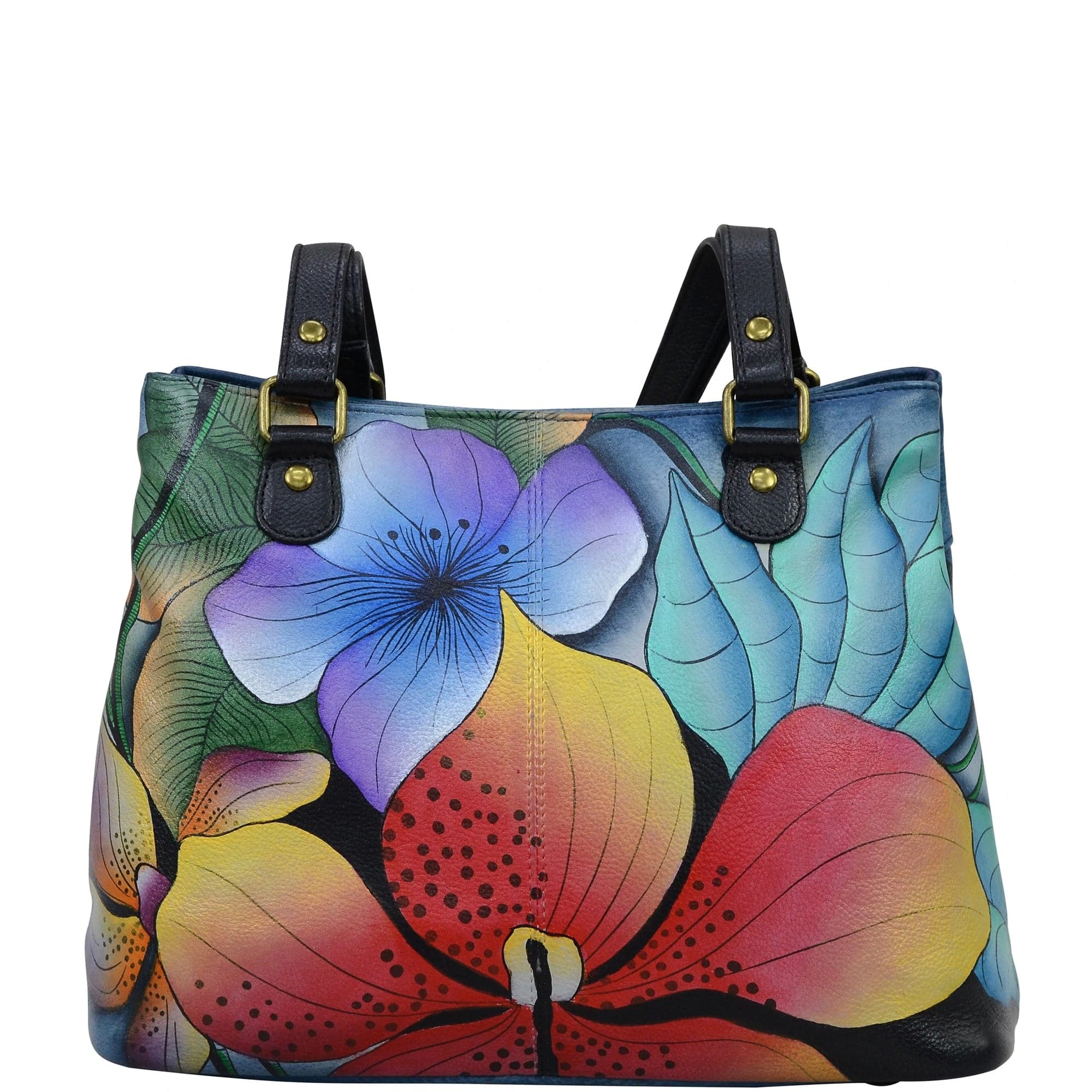 Midnight Floral Shoulder Satchel - 8397