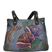 Rose Safari Grey Shoulder Satchel - 8397