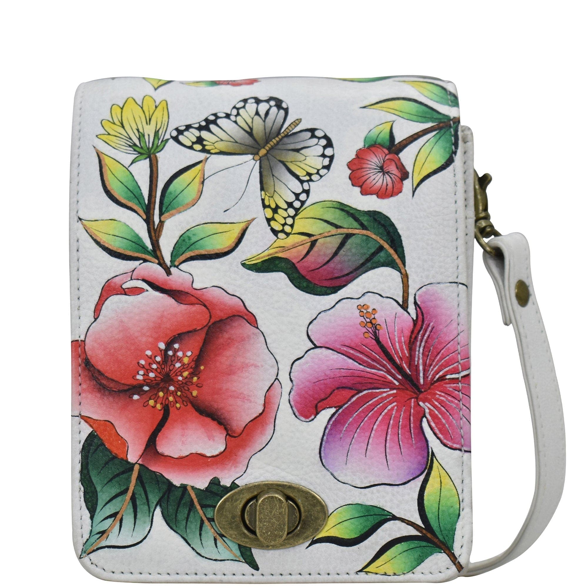 Garden of Hope Ivory Flap Convertible Crossbody Belt Bag - 8421