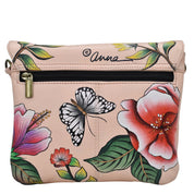 Triple Compartment Flap Crossbody - 8428