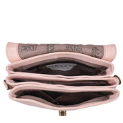 Triple Compartment Flap Crossbody - 8428