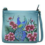 Peacock Love Crossbody Organizer - 8437