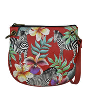 Tropical Zebra Red Slim U-Shape Crossbody - 8441