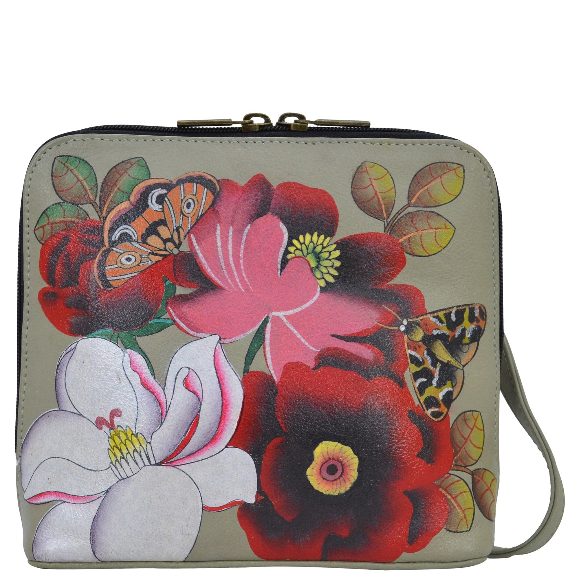 Dreamy Blossoms Small Zip Around Crossbody - 8476