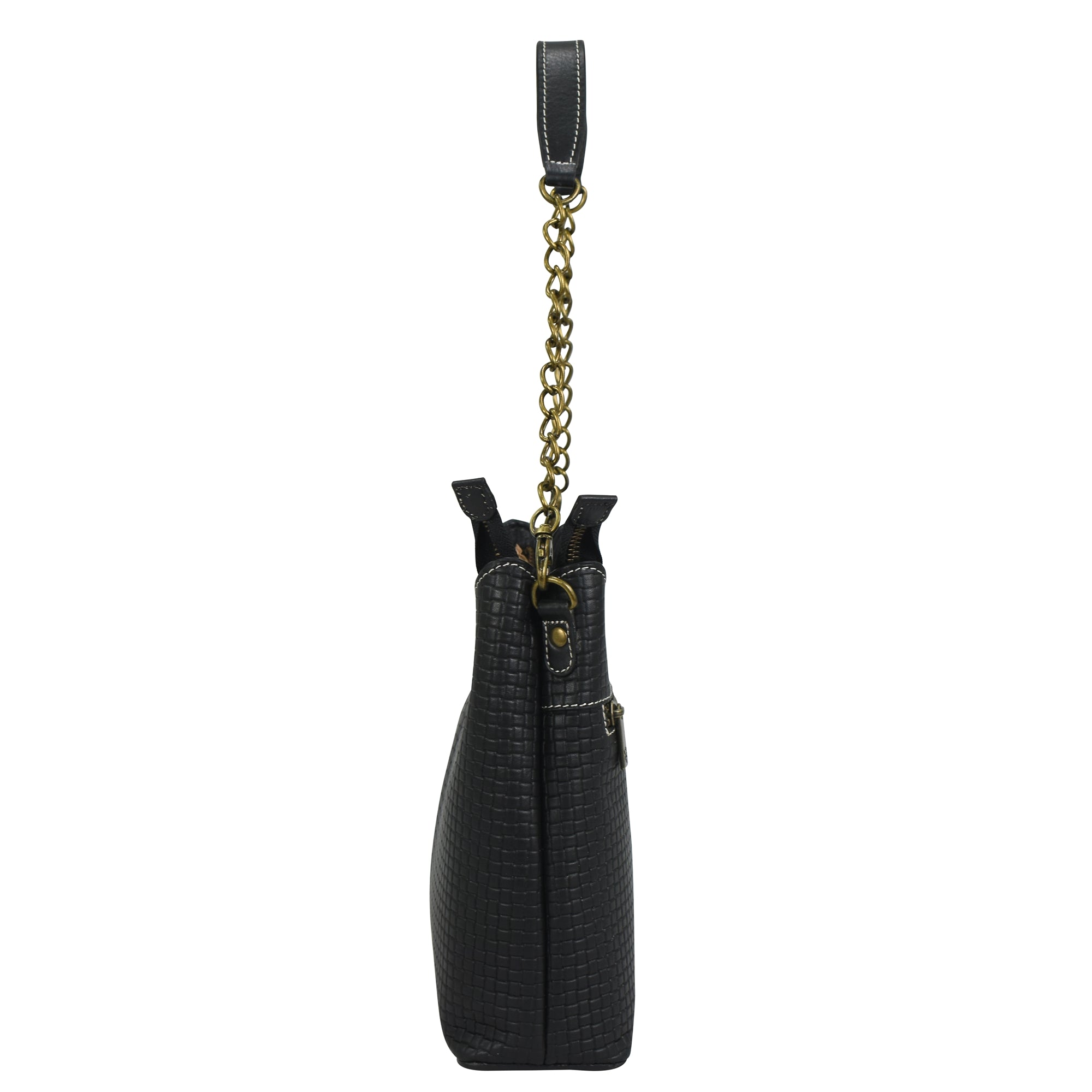Heritage Leather Multicompartment Hobo - 8532