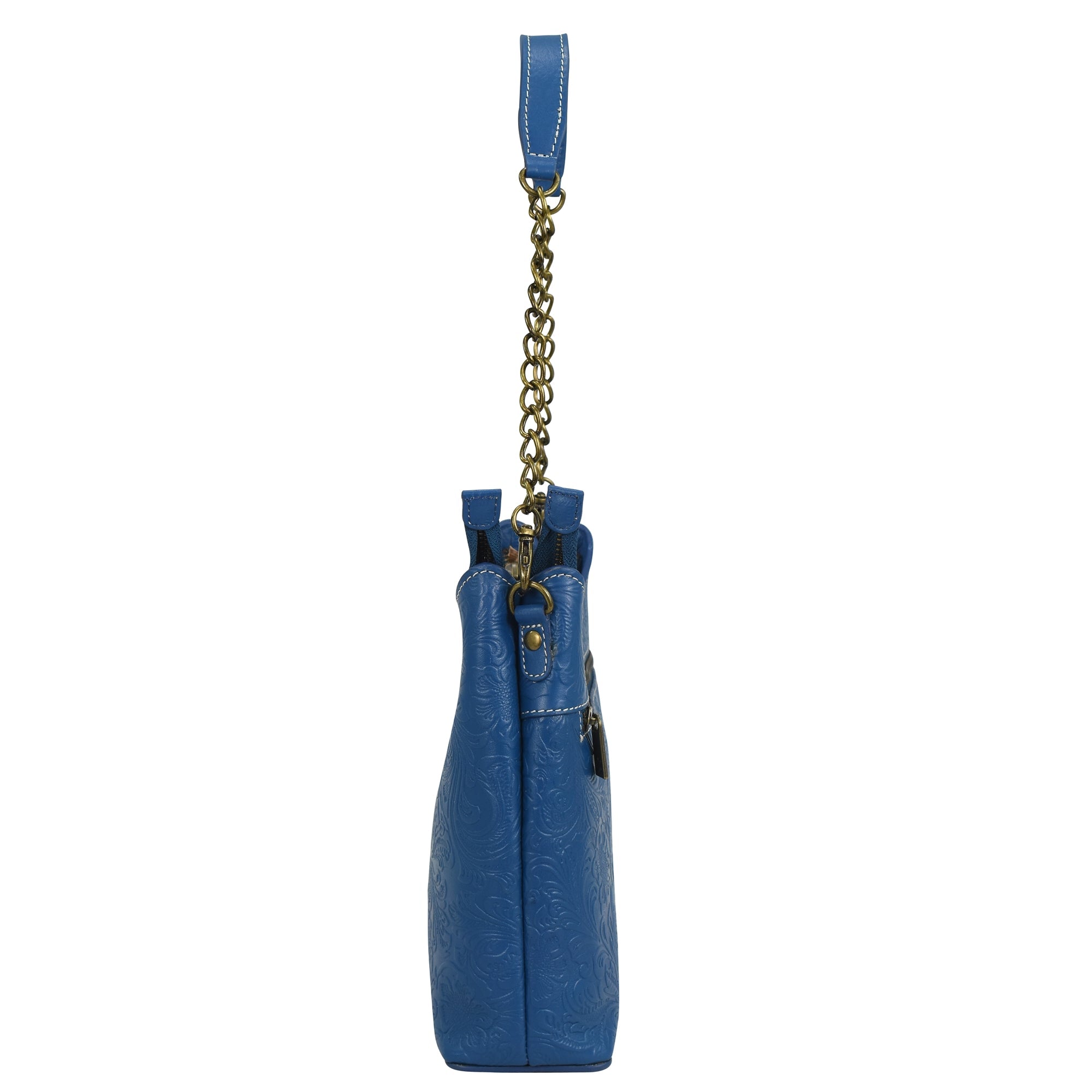 Heritage Leather Multicompartment Hobo - 8532