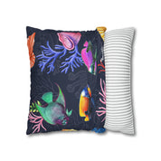 Mystical Reef Polyester Square Pillow Case