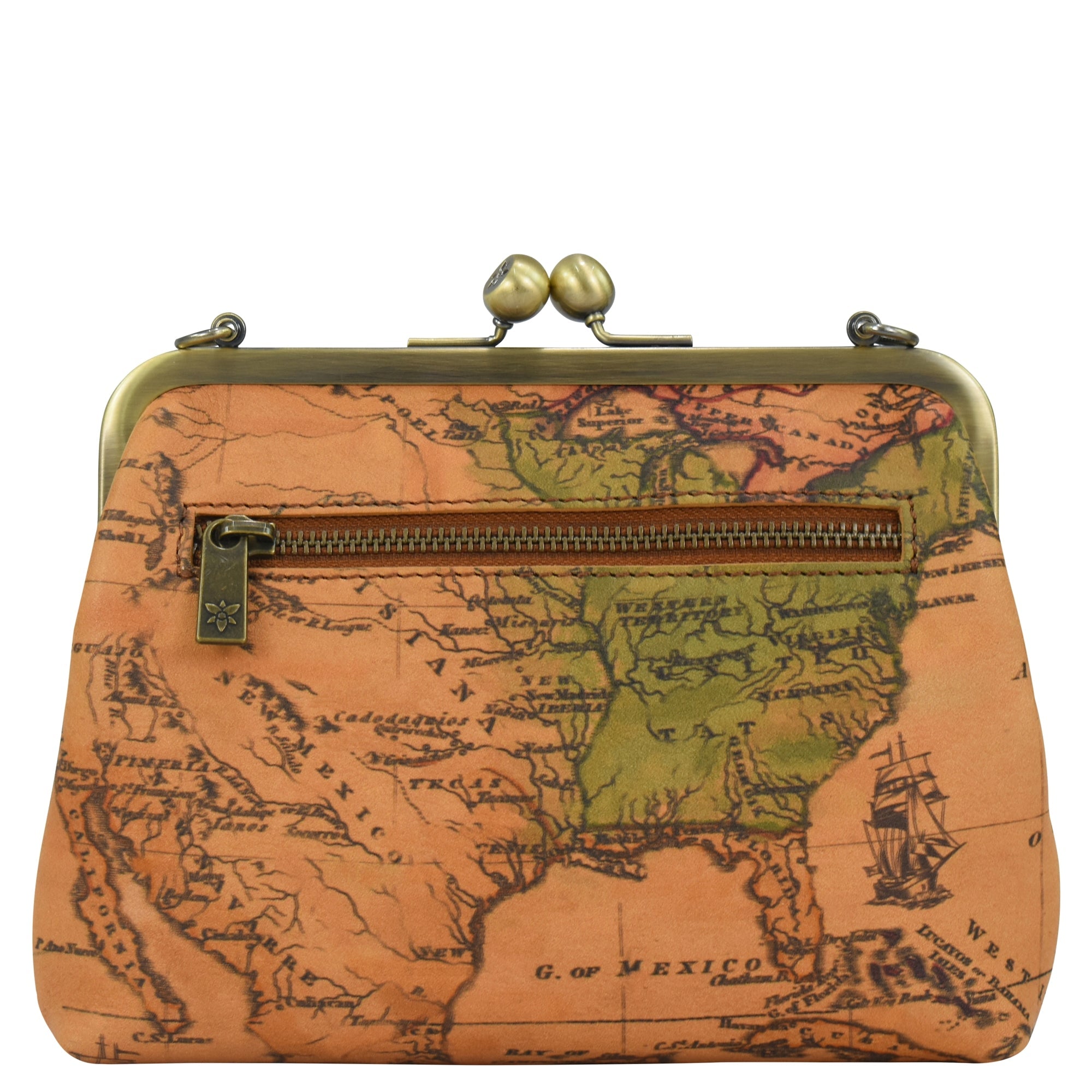 Heritage Leather Crossbody Frame Bag - 8594
