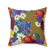 Dreamy Floral Polyester Square Pillow