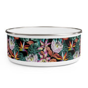 Island Escape Black Enamel Bowl