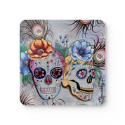 Calaveras de Azúcar Corkwood Coaster Set