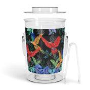 Rainforest Beauties Ice Bucket with Tongs