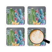 Desert Garden Corkwood Coaster Set