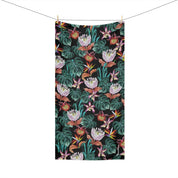 Island Escape Black Beach Towel