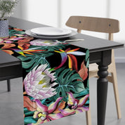 Island Escape Black Table Runner