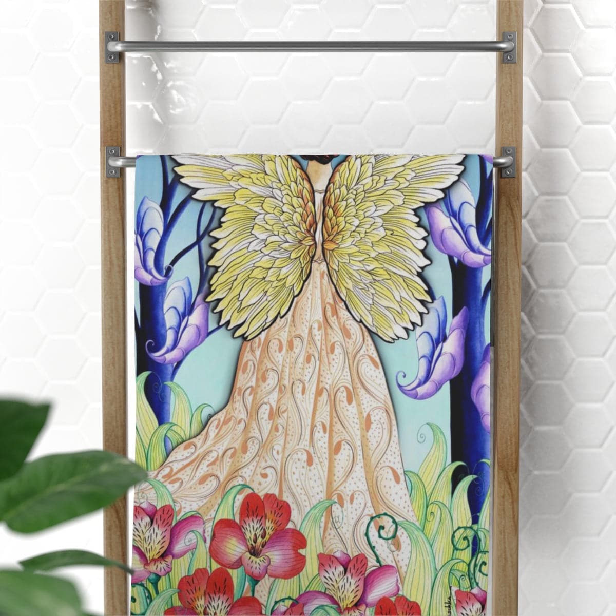 Enchanted Garden Beach Towel