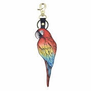 Rainforest Beauty -Painted Leather Bag Charm-K0010- Keycharms