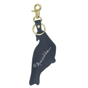 Painted Leather Bag Charm - K0041 - Keycharms