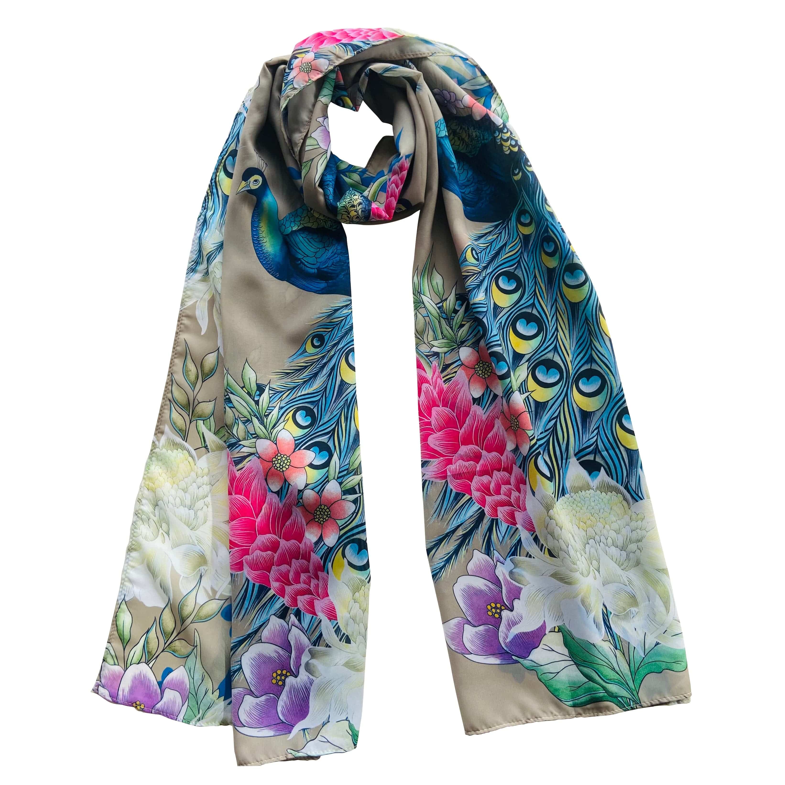 Printed Chiffon Scarf - 3300