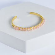 Trillion Cut Gemstone Bangle - VBR0007