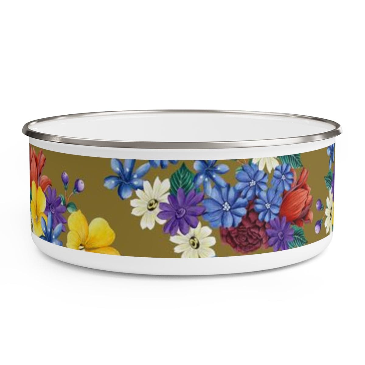 Dreamy Floral Enamel Bowl