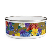 Dreamy Floral Enamel Bowl
