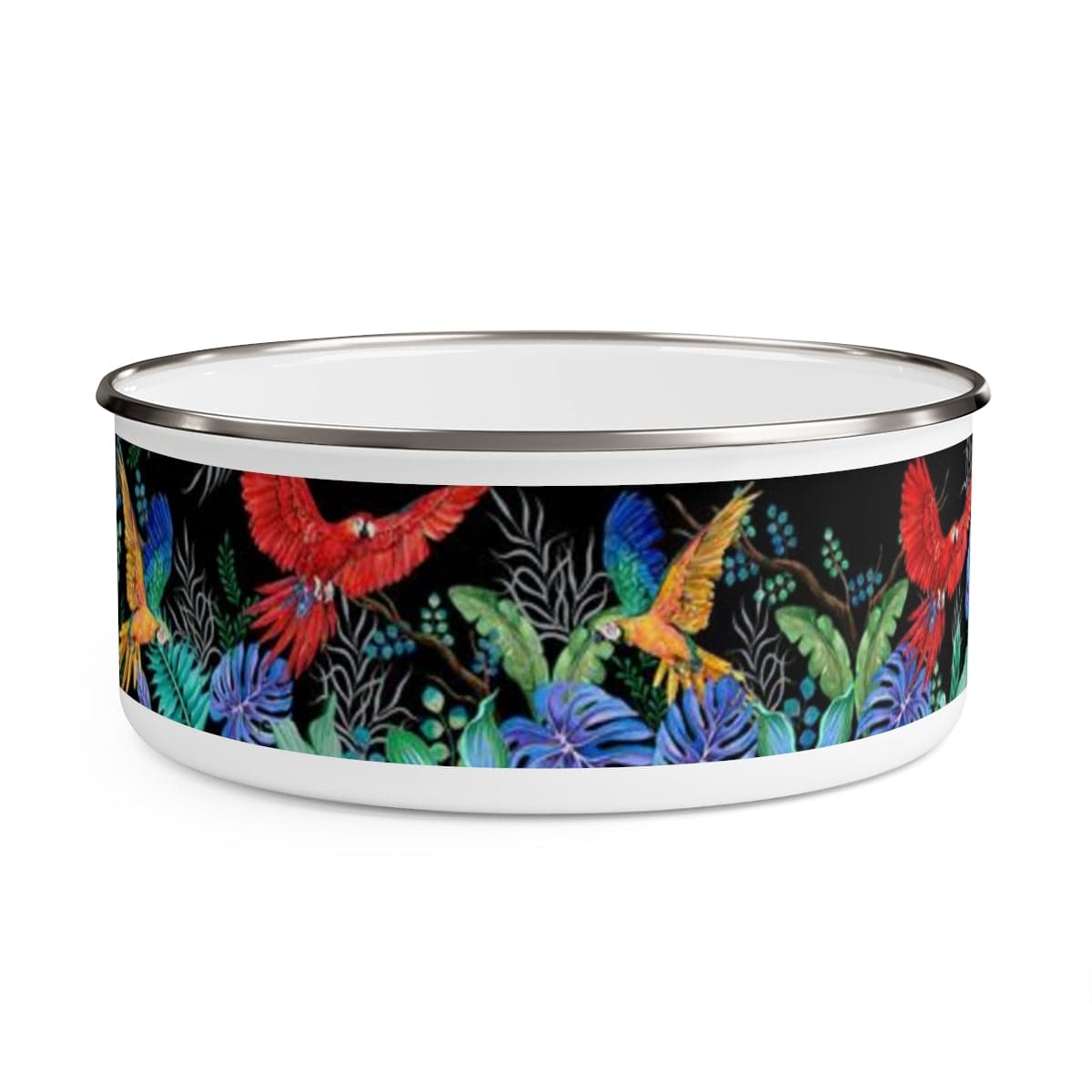 Rainforest Beauties Enamel Bowl