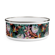 Island Escape Black Enamel Bowl