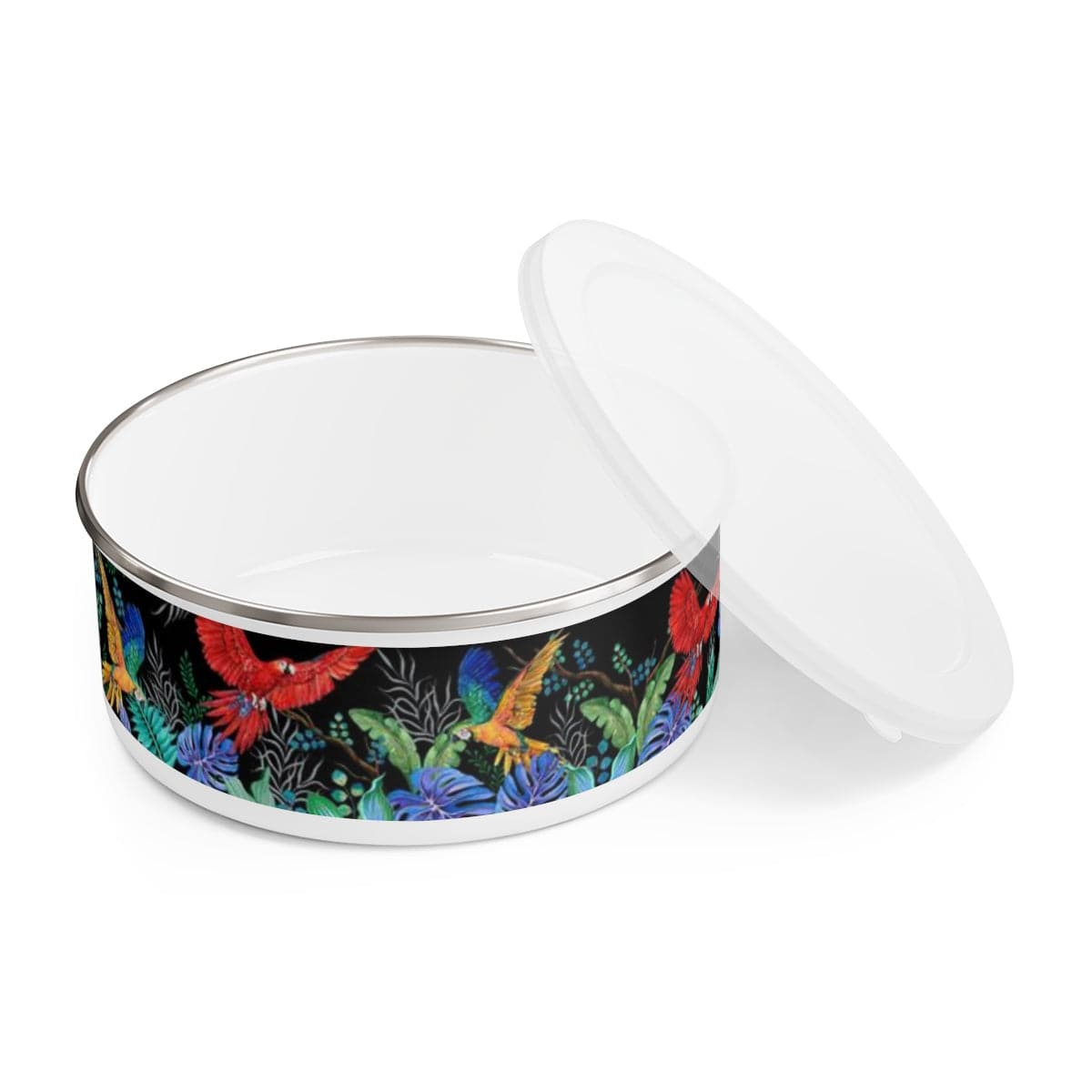 Rainforest Beauties Enamel Bowl