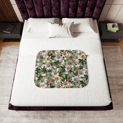 Floral Passion Sherpa Blanket