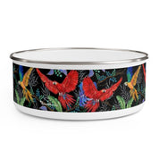 Rainforest Beauties Enamel Bowl