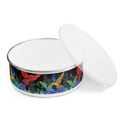 Rainforest Beauties Enamel Bowl