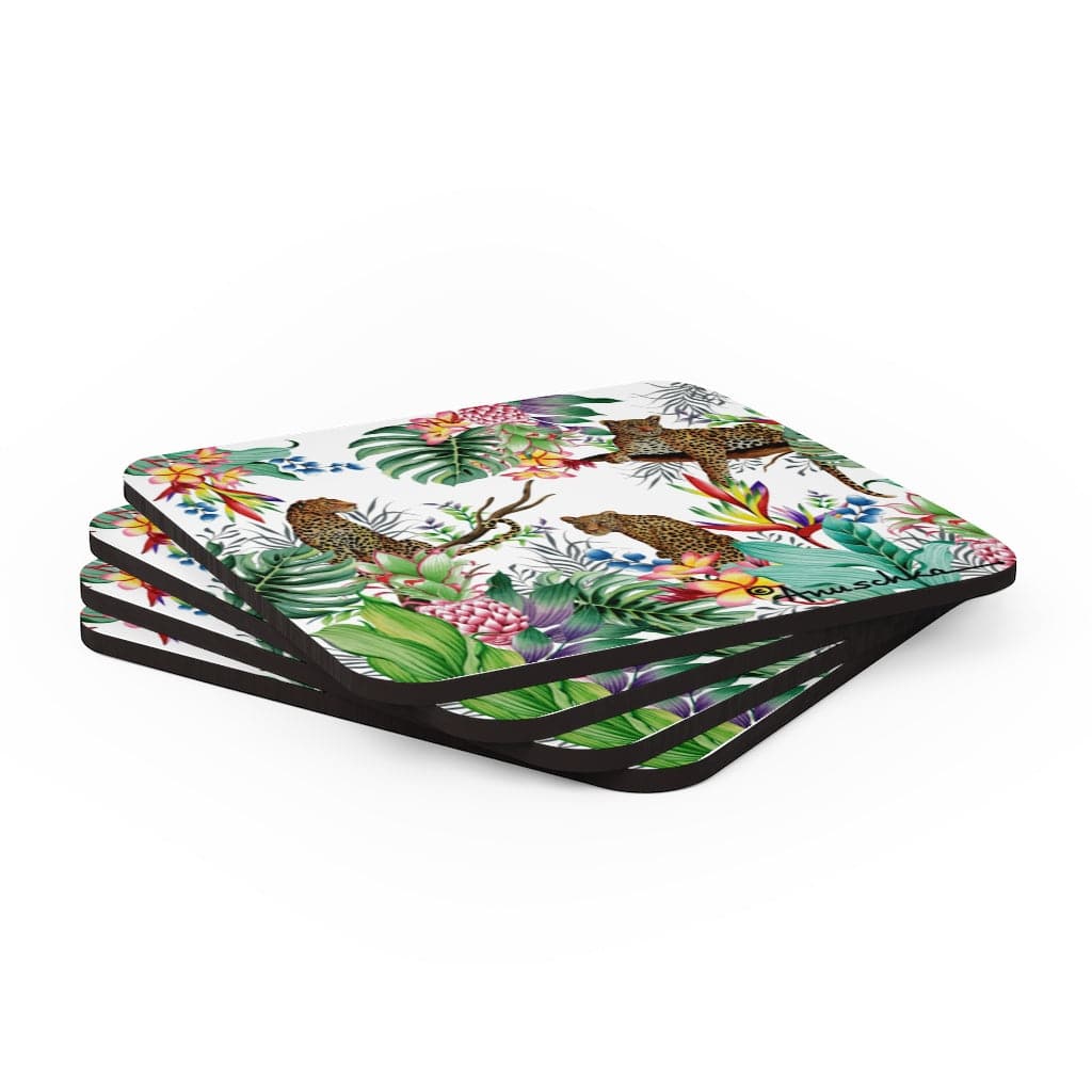 Jungle Queen Ivory Cork Back Coaster