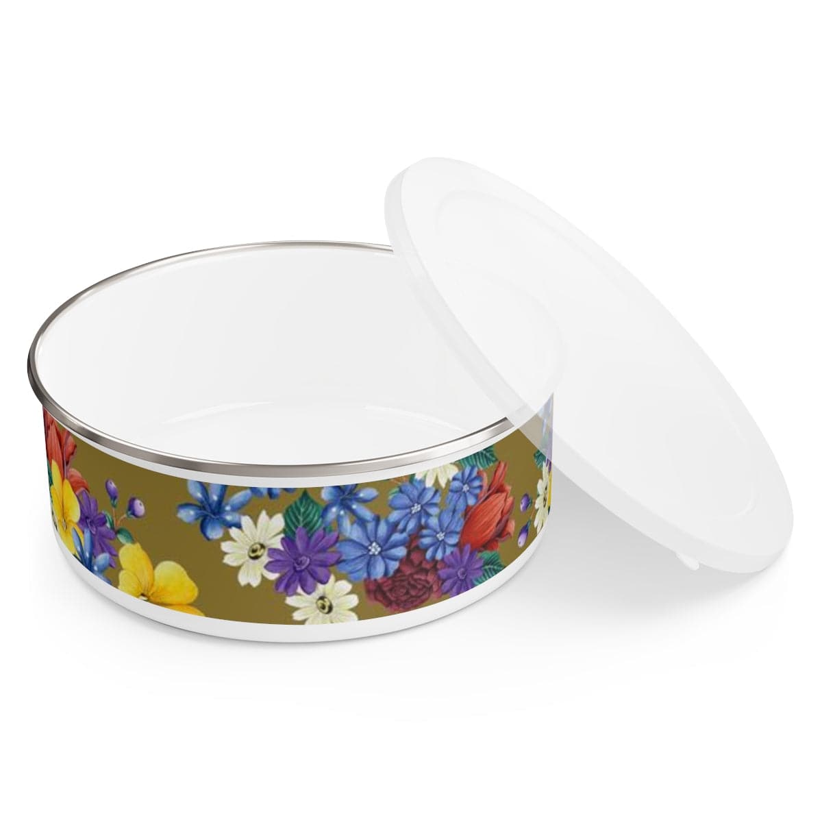 Dreamy Floral Enamel Bowl