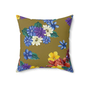 Dreamy Floral Polyester Square Pillow