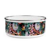 Island Escape Black Enamel Bowl