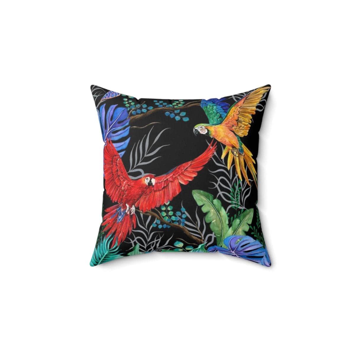 Rainforest Beauties Polyester Square Pillow