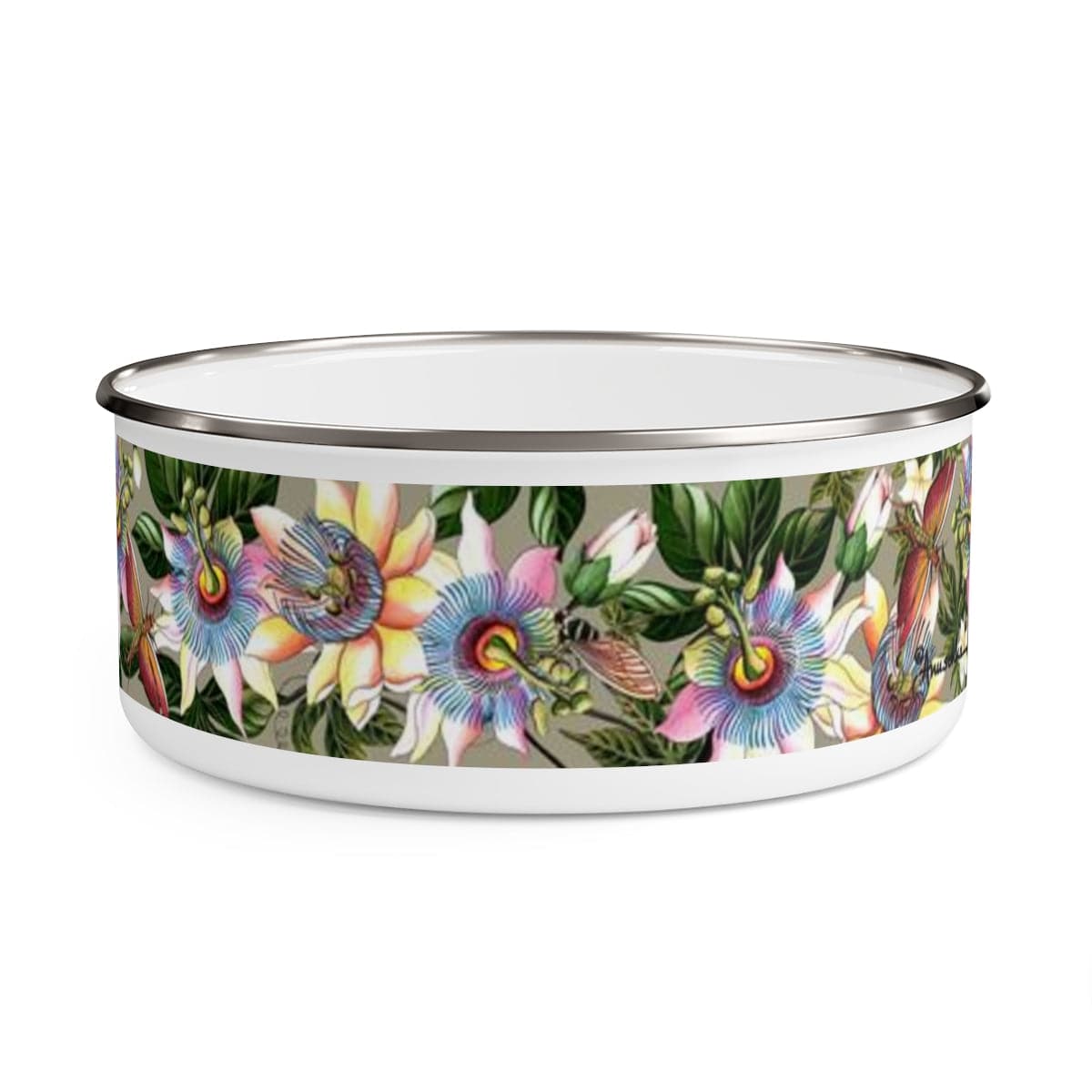 Floral Passion Enamel Bowl