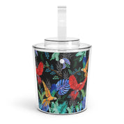 Rainforest Beauties Ice Bucket with Tongs