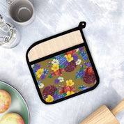 Dreamy Floral Pot Holder with Pocket