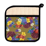 Dreamy Floral Pot Holder with Pocket