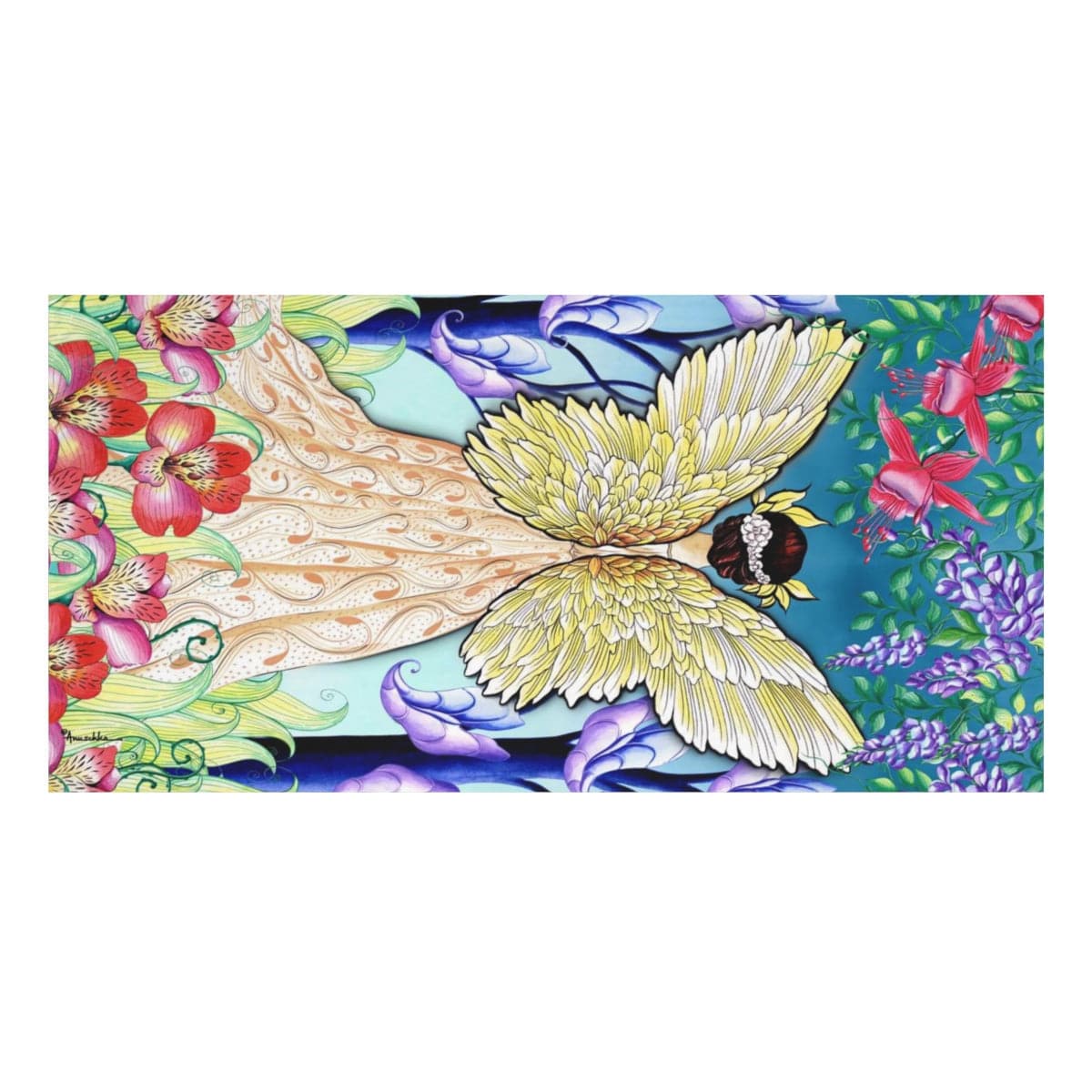 Enchanted Garden Beach Towel