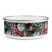 Island Escape Black Enamel Bowl