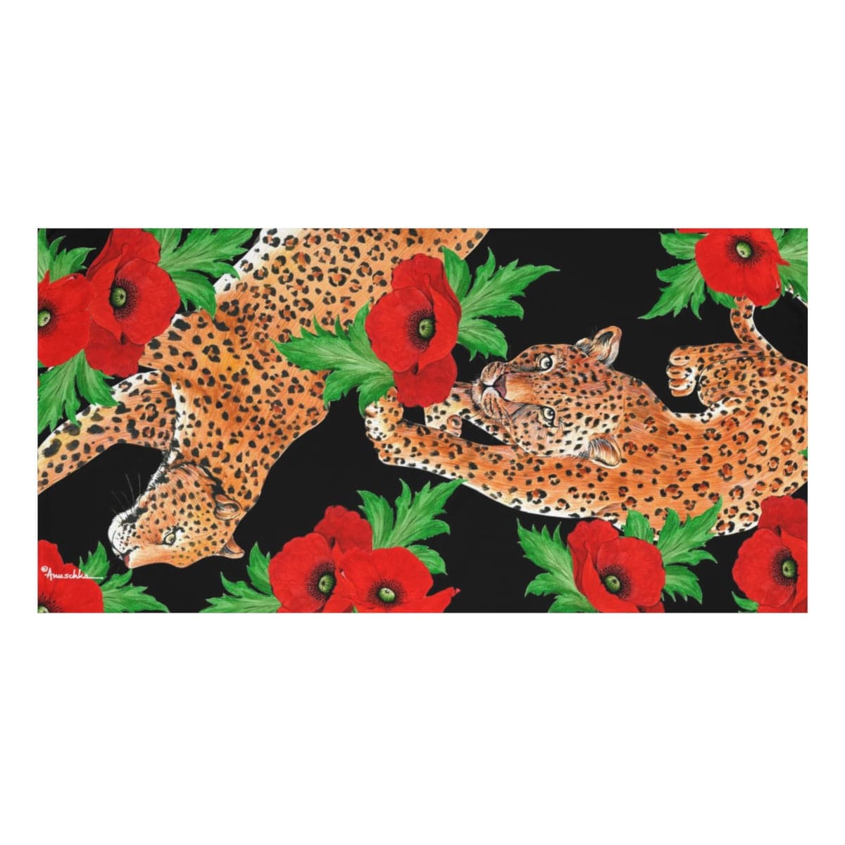 Enigmatic Leopard Beach Towel