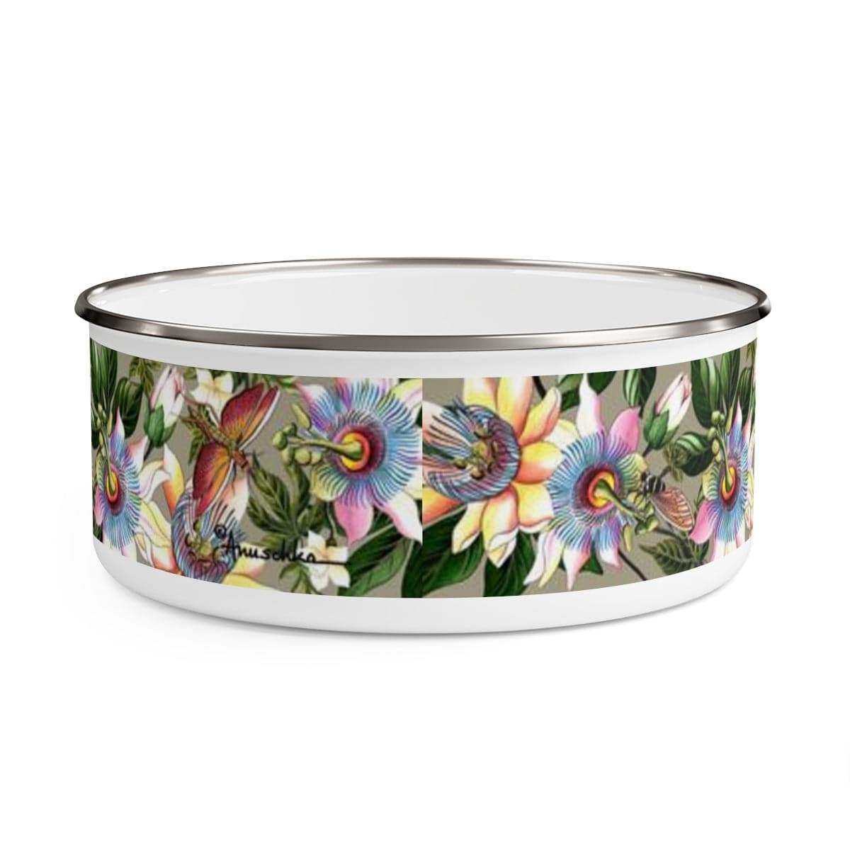 Floral Passion Enamel Bowl