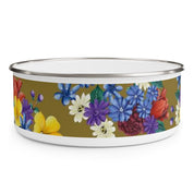 Dreamy Floral Enamel Bowl