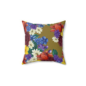 Dreamy Floral Polyester Square Pillow