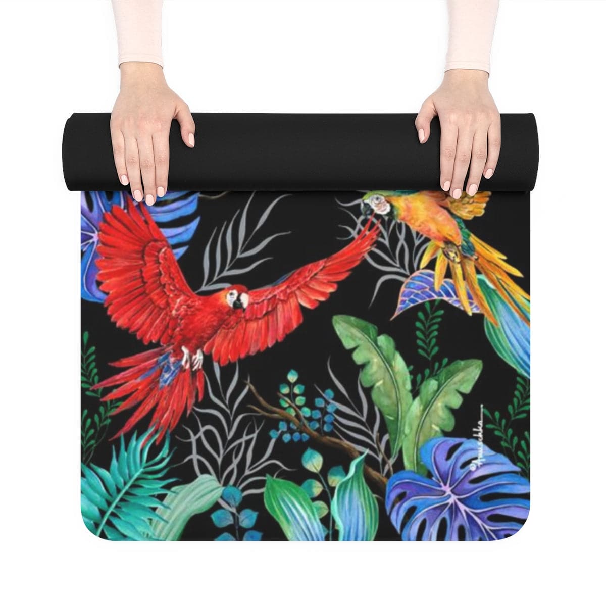 Rainforest Beauties Rubber Yoga Mat