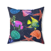 Mystical Reef Polyester Square Pillow