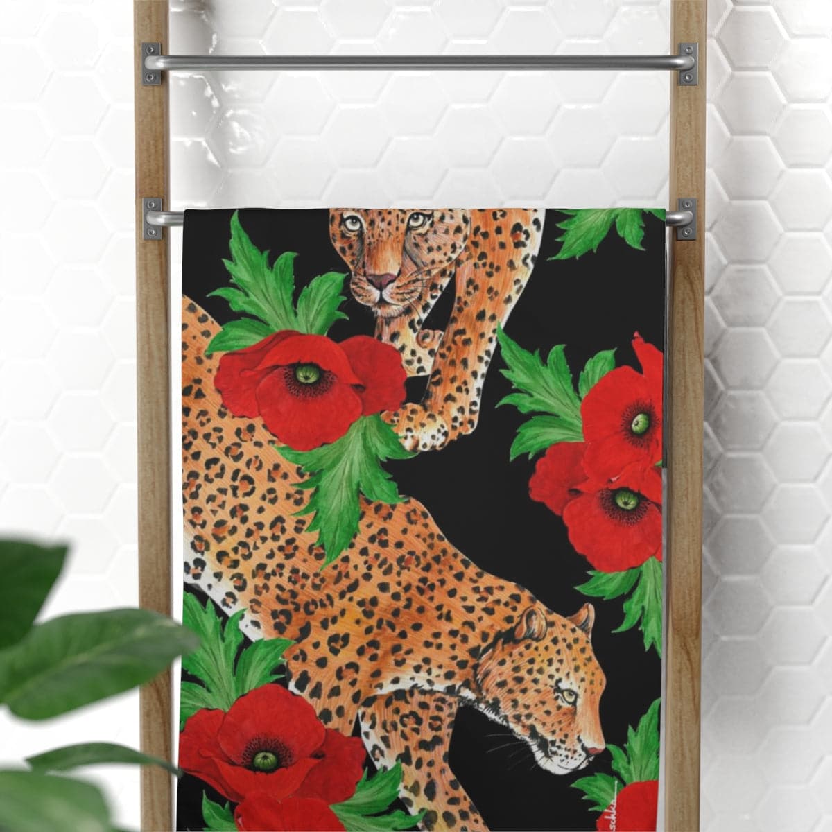 Enigmatic Leopard Beach Towel